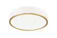 Z-Lite - 1018F20-MW-MGLD-LED - LED Flush Mount - Bradley - Matte White / Modern Gold