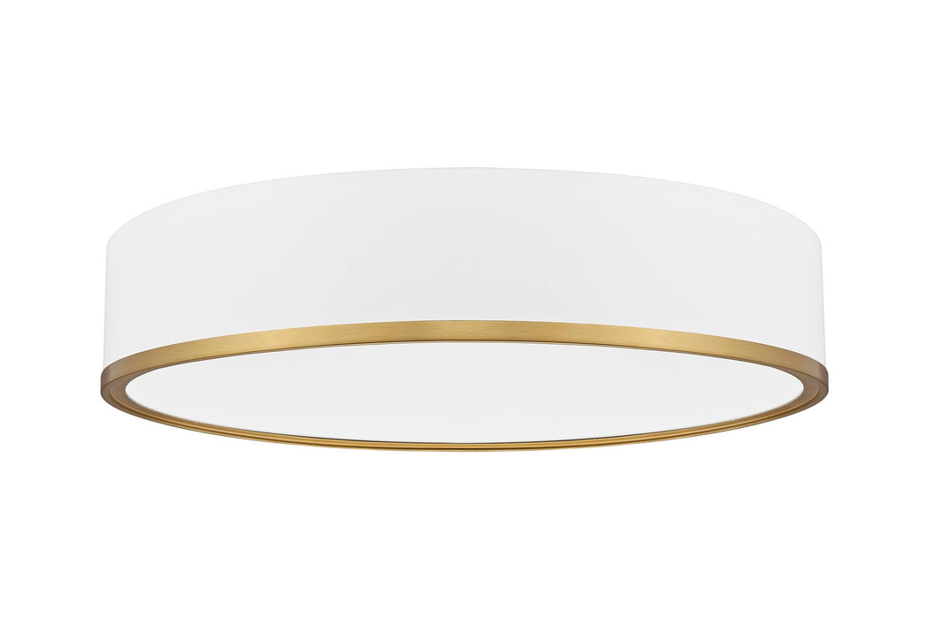 Z-Lite - 1018F20-MW-MGLD-LED - LED Flush Mount - Bradley - Matte White / Modern Gold