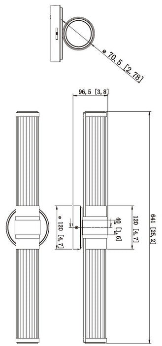 Z-Lite - 1020-25W-BN-LED - LED Vanity - Warwick - Brushed Nickel