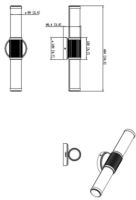 Z-Lite - 1021-18W-MB-LED - LED Vanity - Solange - Matte Black