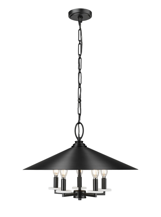 Z-Lite - 1953-22MB - Five Light Pendant - Rialto - Matte Black