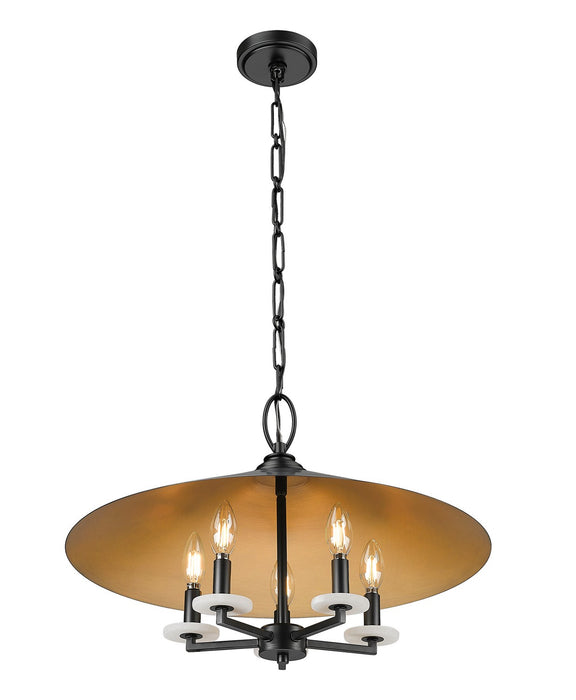 Z-Lite - 1953-22MB - Five Light Pendant - Rialto - Matte Black