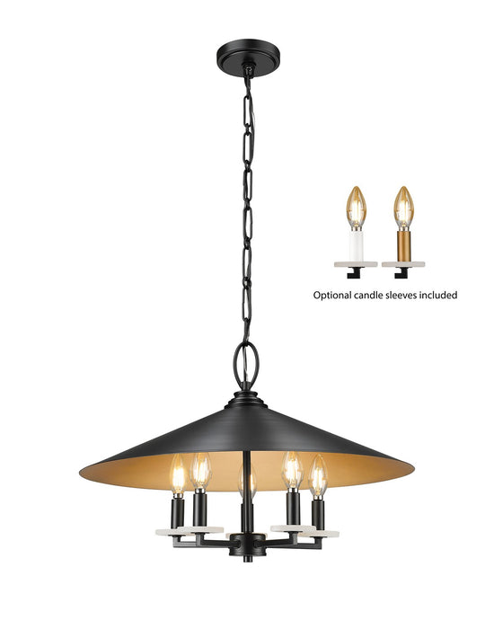 Z-Lite - 1953-22MB - Five Light Pendant - Rialto - Matte Black