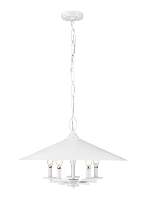 Z-Lite - 1953-22MW - Five Light Pendant - Rialto - Matte White