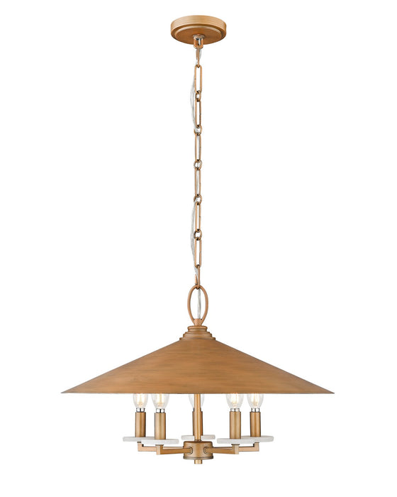 Z-Lite - 1953-22SGD - Five Light Pendant - Rialto - Signature Gold