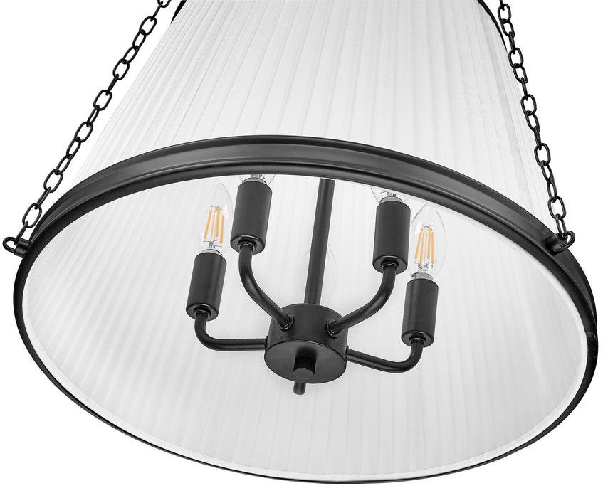 Z-Lite - 1954P18-MB - Five Light Pendant - Madeline - Matte Black