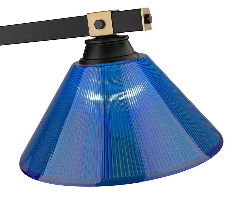 Z-Lite - 1955-3MB-RB-ARDB - Three Light Billiard - Bronte - Matte Black / Rubbed Brass