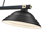 Z-Lite - 1955-3MB-RB-SMB - Three Light Billiard - Bronte - Matte Black / Rubbed Brass