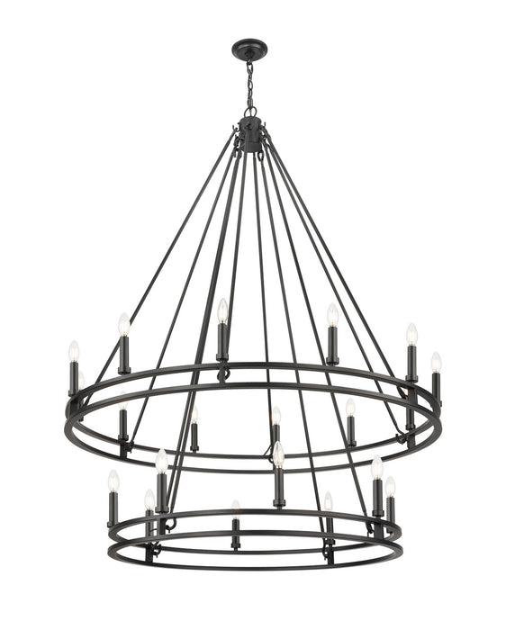 Z-Lite - 4005-20MB - 20 Light Chandelier - Dennison - Matte Black