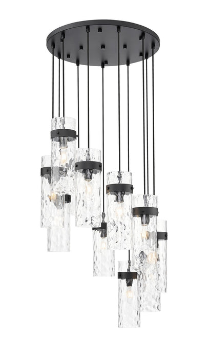 Z-Lite - 7002P5-11R-MB - 11 Light Chandelier - Fontaine - Matte Black