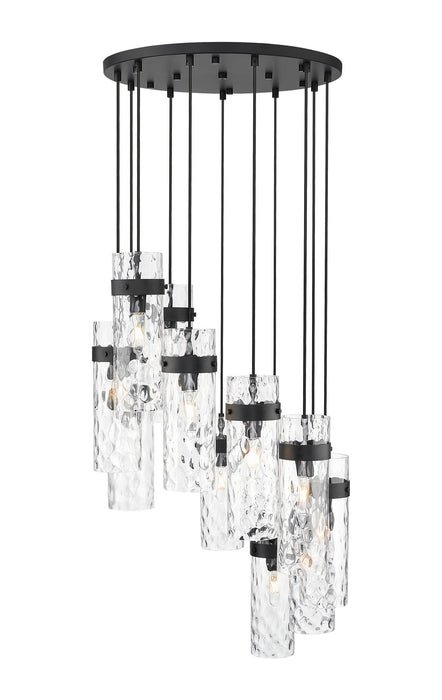 Z-Lite - 7002P5-11R-MB - 11 Light Chandelier - Fontaine - Matte Black
