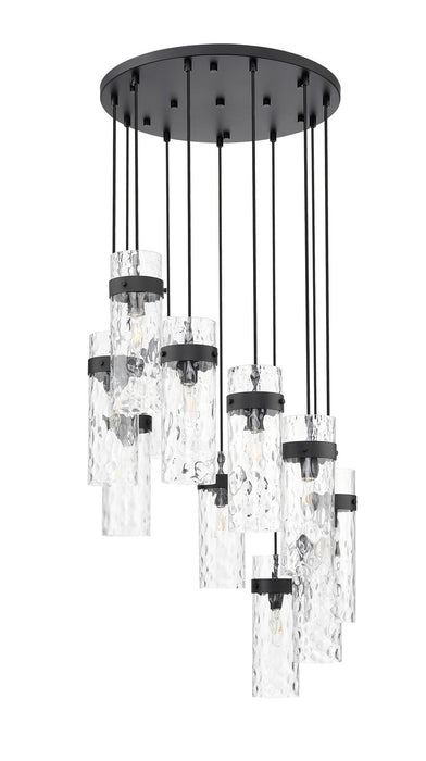 Z-Lite - 7002P5-11R-MB - 11 Light Chandelier - Fontaine - Matte Black