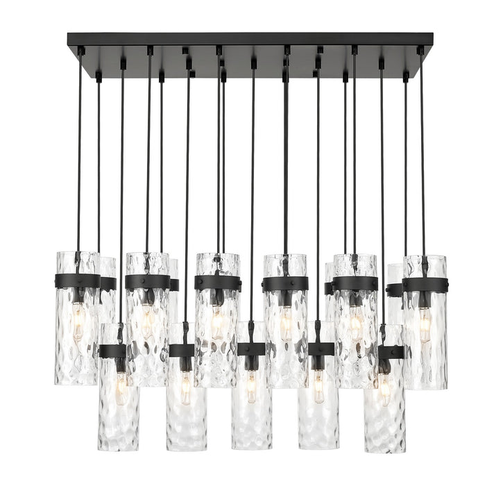 Z-Lite - 7002P5-17L-MB - 17 Light Linear Chandelier - Fontaine - Matte Black