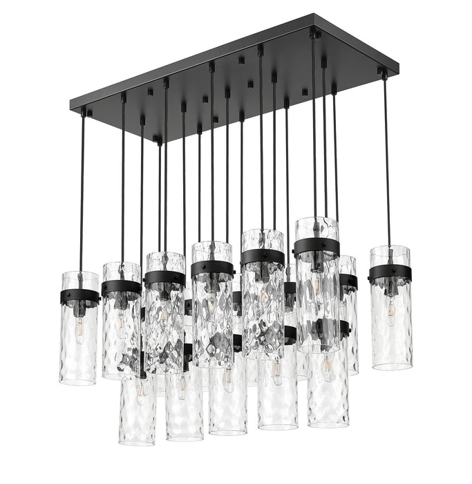 Z-Lite - 7002P5-17L-MB - 17 Light Linear Chandelier - Fontaine - Matte Black