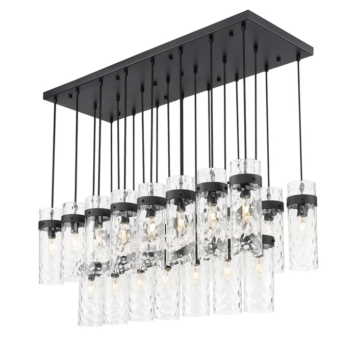 Z-Lite - 7002P5-23L-MB - 23 Light Linear Chandelier - Fontaine - Matte Black