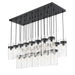 Z-Lite - 7002P5-23L-MB - 23 Light Linear Chandelier - Fontaine - Matte Black