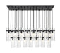 Z-Lite - 7002P5-23L-MB - 23 Light Linear Chandelier - Fontaine - Matte Black
