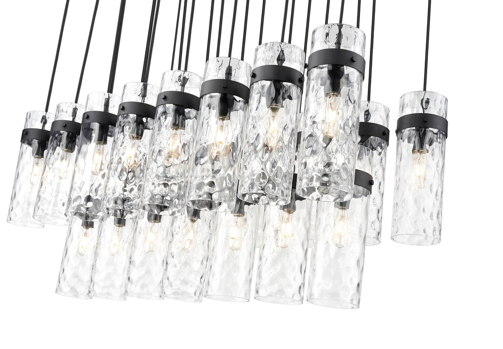 Z-Lite - 7002P5-23L-MB - 23 Light Linear Chandelier - Fontaine - Matte Black