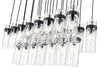 Z-Lite - 7002P5-23L-MB - 23 Light Linear Chandelier - Fontaine - Matte Black