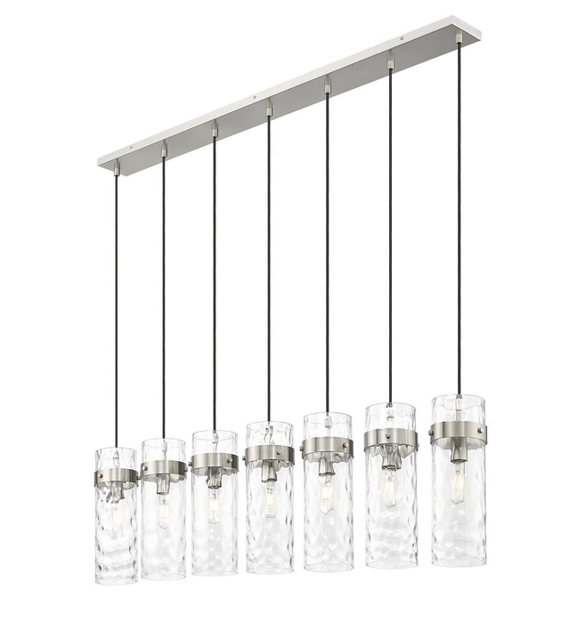 Z-Lite - 7002P5-7L-BN - Seven Light Linear Chandelier - Fontaine - Brushed Nickel