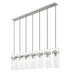 Z-Lite - 7002P5-7L-BN - Seven Light Linear Chandelier - Fontaine - Brushed Nickel