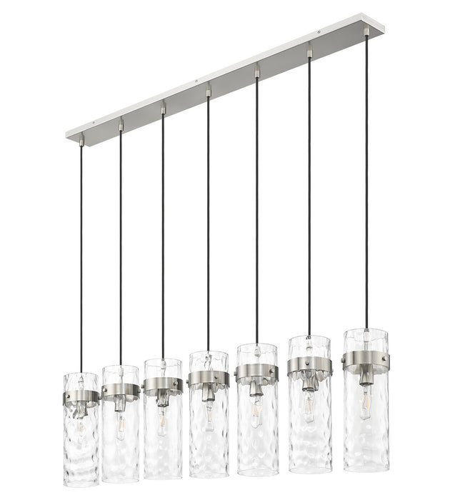 Z-Lite - 7002P5-7L-BN - Seven Light Linear Chandelier - Fontaine - Brushed Nickel