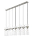 Z-Lite - 7002P5-7L-BN - Seven Light Linear Chandelier - Fontaine - Brushed Nickel