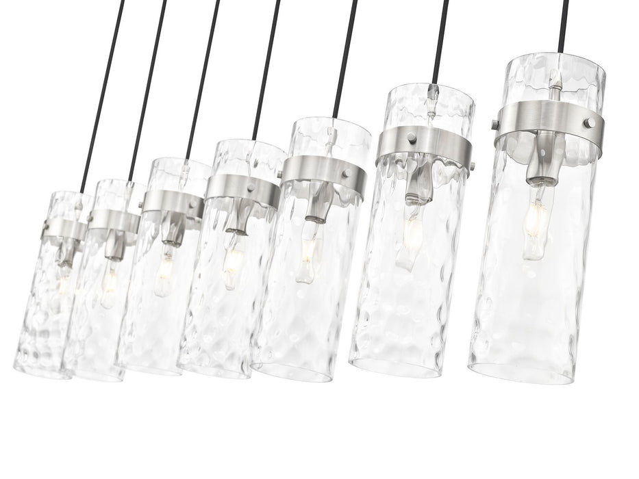 Z-Lite - 7002P5-7L-BN - Seven Light Linear Chandelier - Fontaine - Brushed Nickel