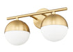 Z-Lite - 7517-2V-MGLD - Two Light Vanity - Realm Sphere - Modern Gold