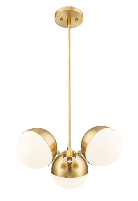 Z-Lite - 7517-3MGLD - Three Light Chandelier - Realm Sphere - Modern Gold
