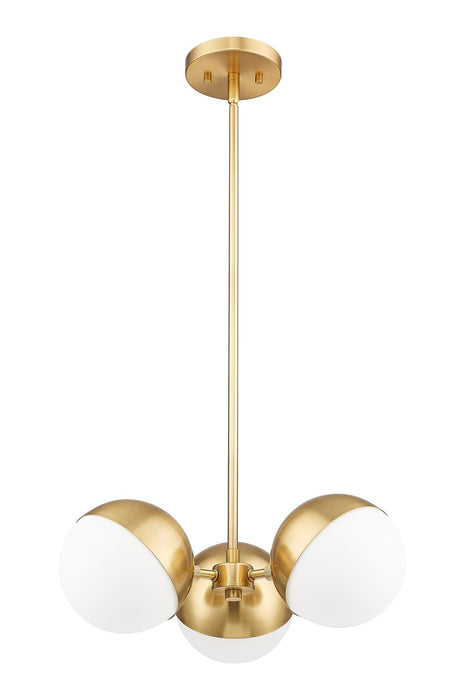 Z-Lite - 7517-3MGLD - Three Light Chandelier - Realm Sphere - Modern Gold