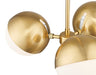 Z-Lite - 7517-3MGLD - Three Light Chandelier - Realm Sphere - Modern Gold