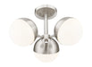 Z-Lite - 7517-3SF-BN - Three Light Semi Flush Mount - Realm Sphere - Brushed Nickel