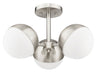 Z-Lite - 7517-3SF-BN - Three Light Semi Flush Mount - Realm Sphere - Brushed Nickel