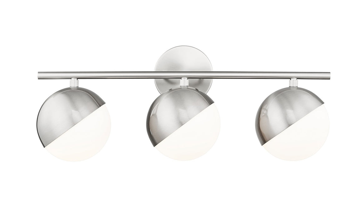 Z-Lite - 7517-3V-BN - Three Light Vanity - Realm Sphere - Brushed Nickel