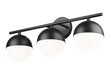Z-Lite - 7517-3V-MB - Three Light Vanity - Realm Sphere - Matte Black
