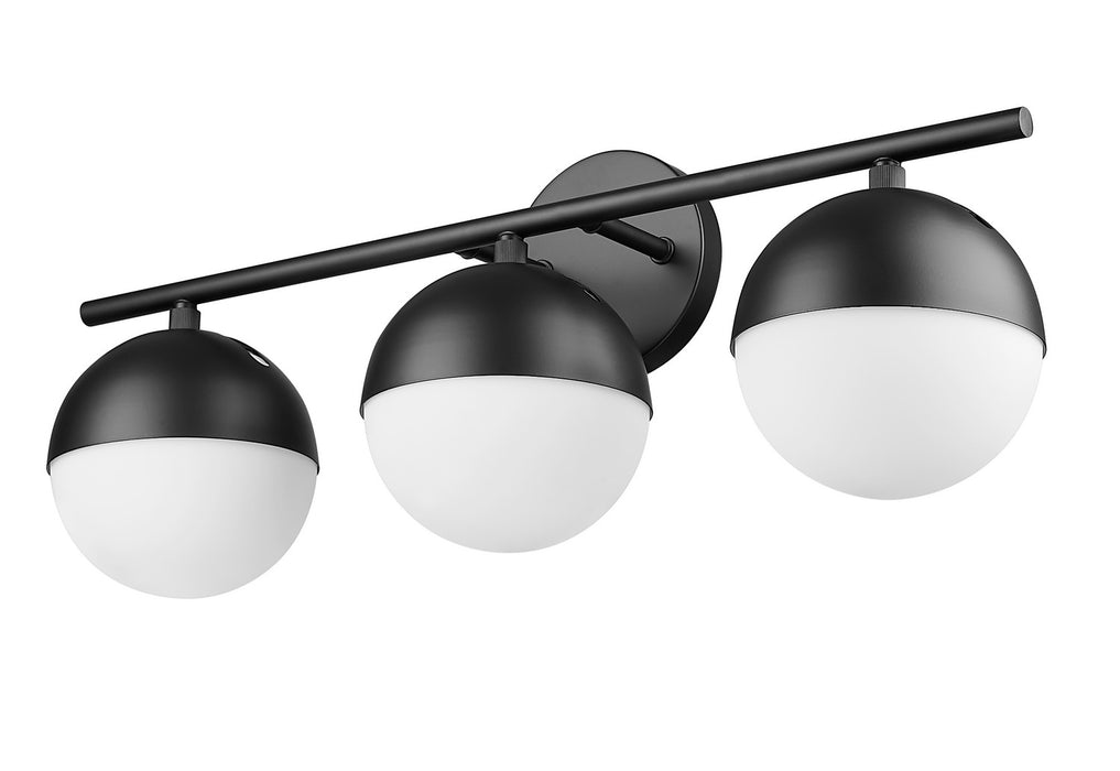 Z-Lite - 7517-3V-MB - Three Light Vanity - Realm Sphere - Matte Black
