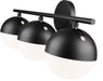 Z-Lite - 7517-3V-MB - Three Light Vanity - Realm Sphere - Matte Black