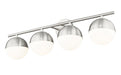 Z-Lite - 7517-4V-BN - Four Light Vanity - Realm Sphere - Brushed Nickel