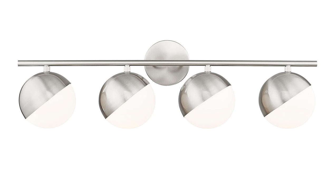 Z-Lite - 7517-4V-BN - Four Light Vanity - Realm Sphere - Brushed Nickel