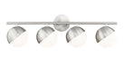 Z-Lite - 7517-4V-BN - Four Light Vanity - Realm Sphere - Brushed Nickel