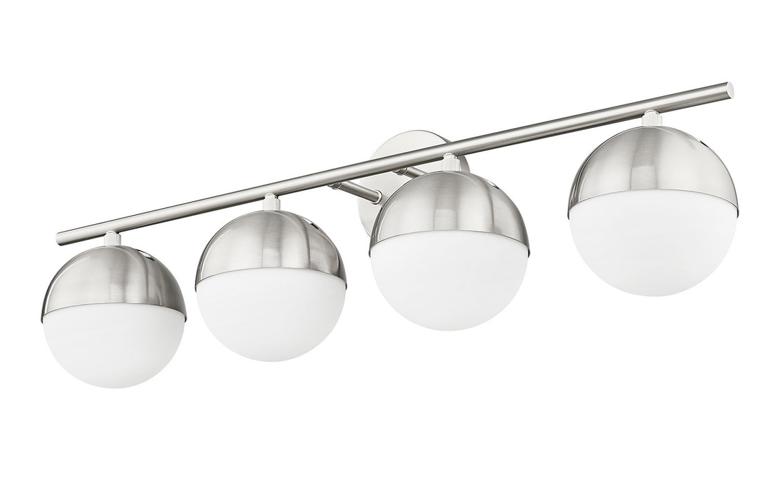 Z-Lite - 7517-4V-BN - Four Light Vanity - Realm Sphere - Brushed Nickel