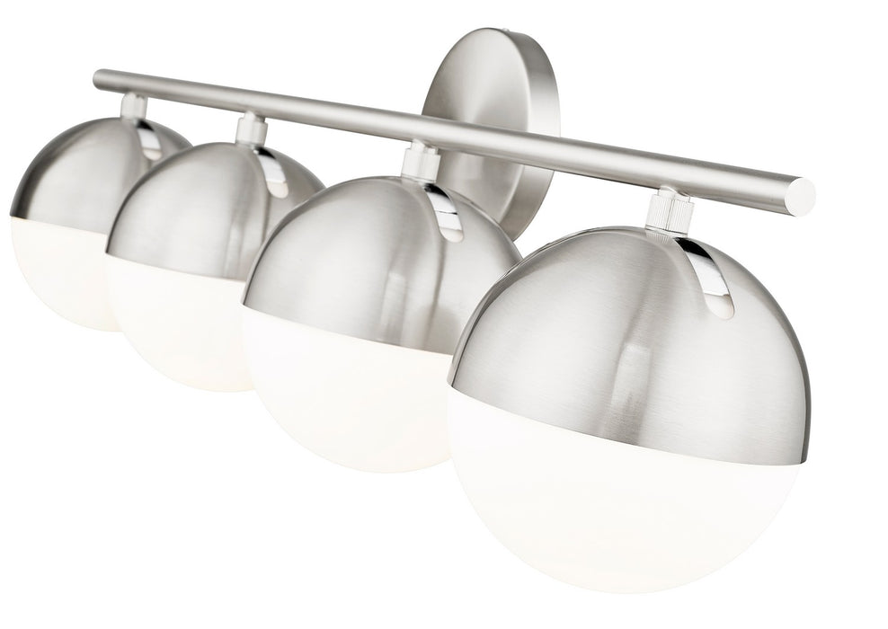 Z-Lite - 7517-4V-BN - Four Light Vanity - Realm Sphere - Brushed Nickel