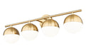 Z-Lite - 7517-4V-MGLD - Four Light Vanity - Realm Sphere - Modern Gold