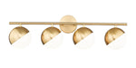 Z-Lite - 7517-4V-MGLD - Four Light Vanity - Realm Sphere - Modern Gold