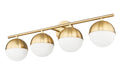 Z-Lite - 7517-4V-MGLD - Four Light Vanity - Realm Sphere - Modern Gold
