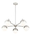 Z-Lite - 7517-5BN - Five Light Chandelier - Realm Sphere - Brushed Nickel