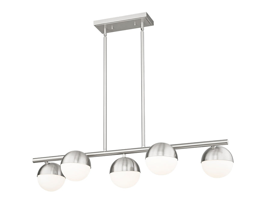 Z-Lite - 7517-5L-BN - Five Light Linear Chandelier - Realm Sphere - Brushed Nickel