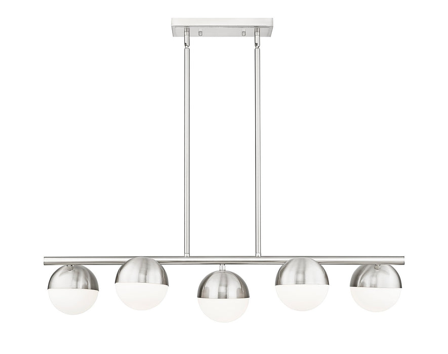 Z-Lite - 7517-5L-BN - Five Light Linear Chandelier - Realm Sphere - Brushed Nickel