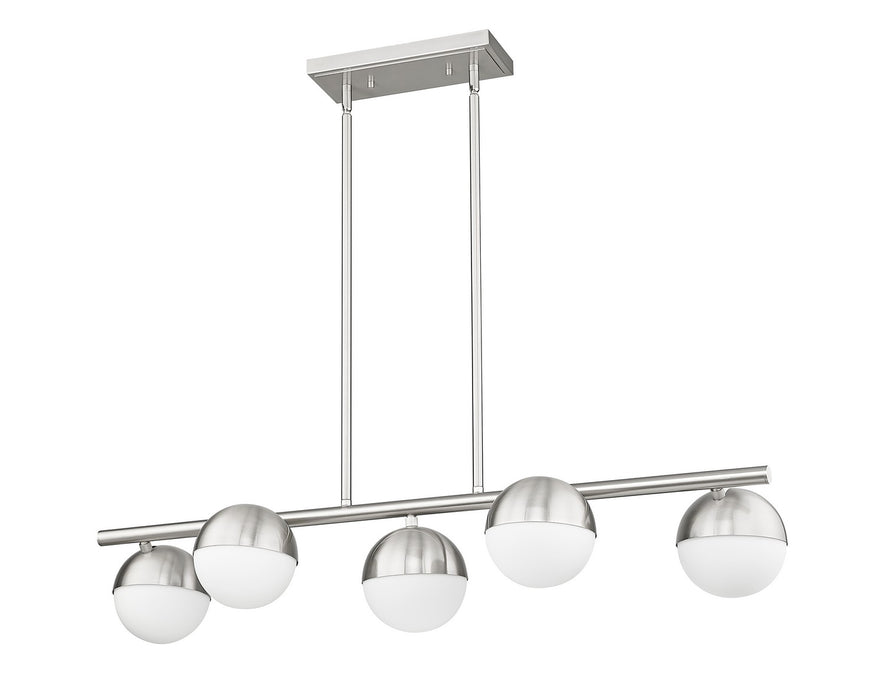 Z-Lite - 7517-5L-BN - Five Light Linear Chandelier - Realm Sphere - Brushed Nickel